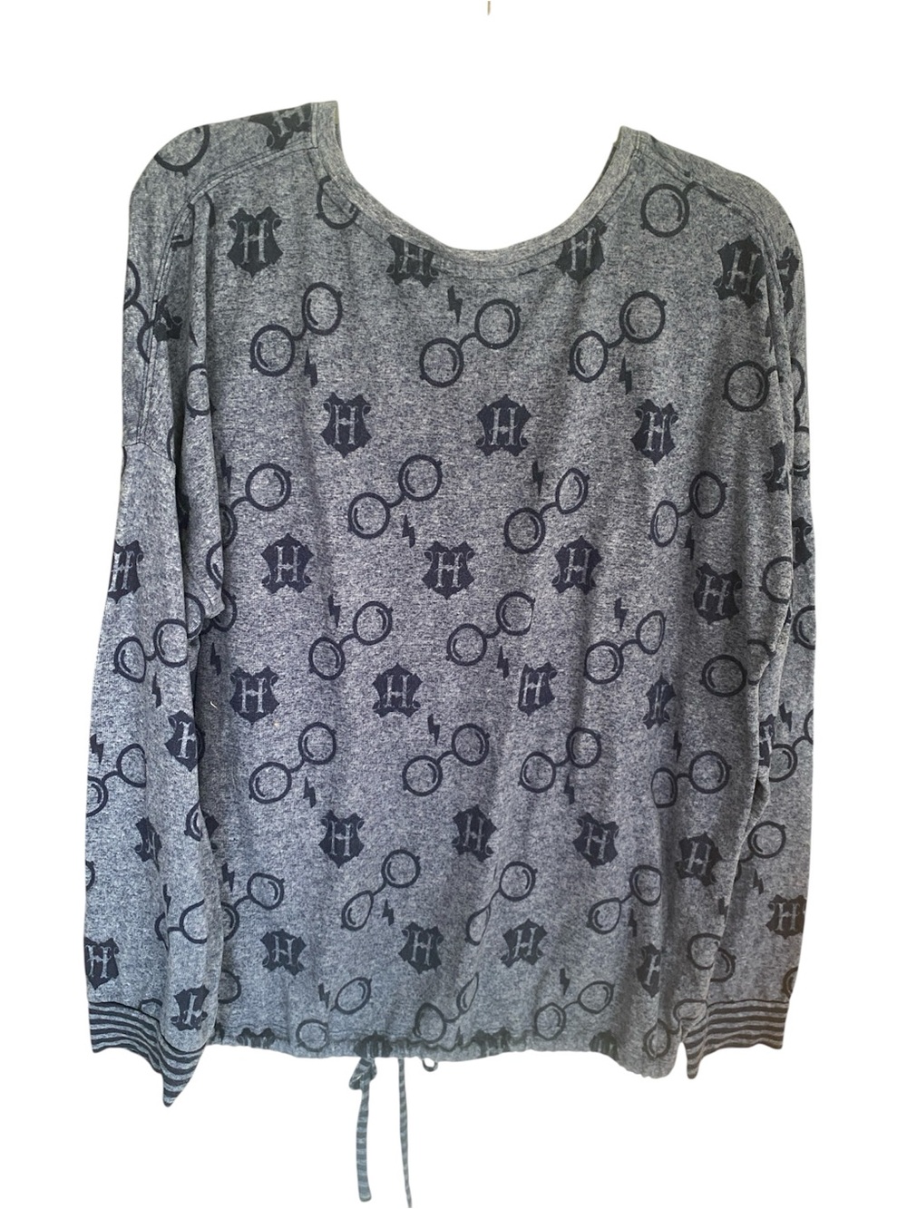 Wizarding World of Harry Potter Blue Drawstring Top - Casual Comfort Size XL